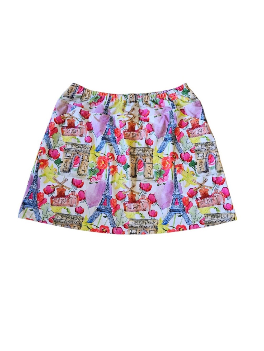 B Skinz Skort Skirt Parisian Print Women XXXL (18-20) Golf Tennis Pickelball